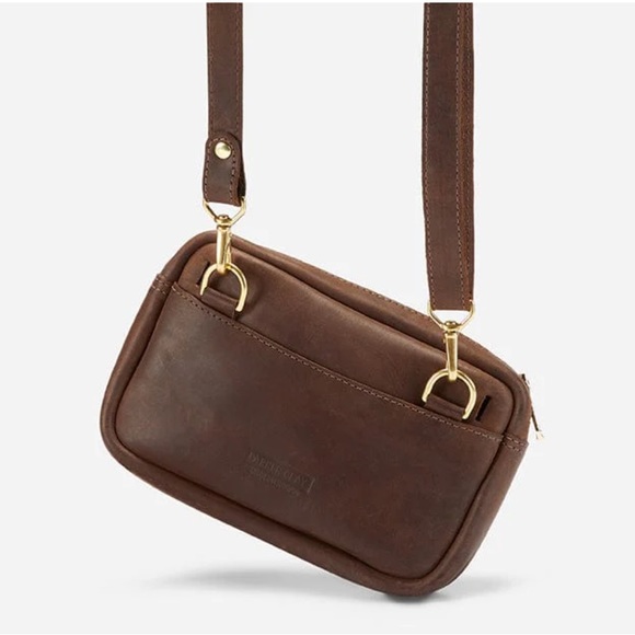 Parker Clay Desta Belt Bag in Rust Brown - Picture 6 of 16
